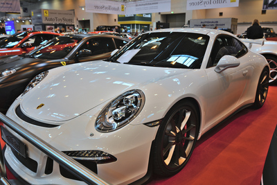 Une Porsche 911 (991) GT3 en blanc "Grand Prix"