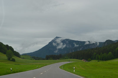 Temps maussade sur les routes de Bavière